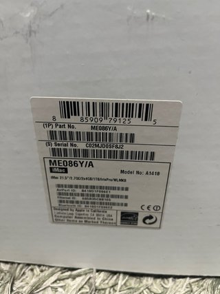 iMac 21,5 i5 2,7 GHz 8 GB RAM