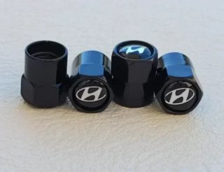 Tapas de Válvula Hyundai Cromadas