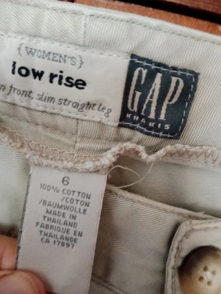 Pantalones GAP Mujer Talla M Beige