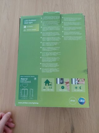 NUEVO Aplique LED Exterior Philips Gris/Plata
