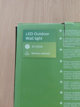 NUEVO Aplique LED Exterior Philips Gris/Plata