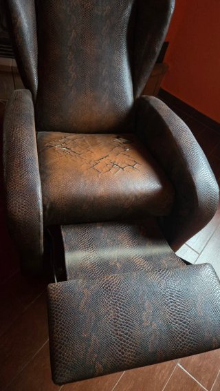 Sillón reclinable de piel