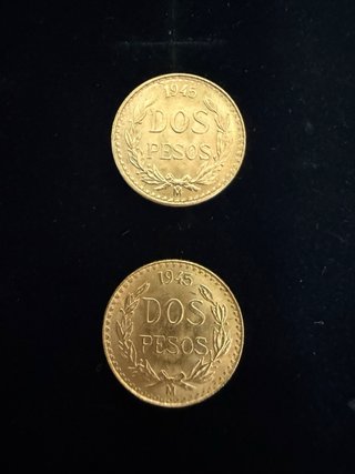 Moneda Oro 2 Pesos Mexicanos (cada moneda)