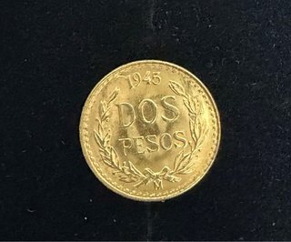 Moneda Oro 2 Pesos Mexicanos (cada moneda)