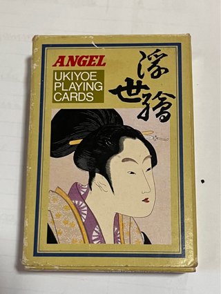 Mazzo Carte da Gioco Ukiyo-e Angel Vintage