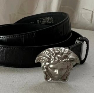 Cinturón Versace Medusa Negro
