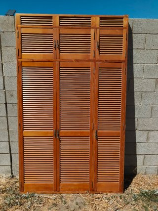 Frente armario empotrado de madera