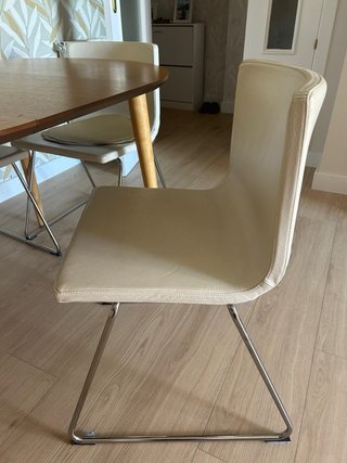 Mesa extensible roble y 4 sillas