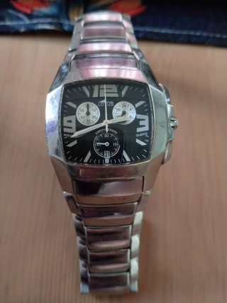 Reloj Lotus Cronógrafo WR10 Negro/Plata