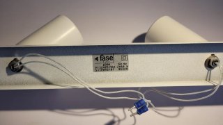 Lámpara FASE Vintage 2 Focos Blanca