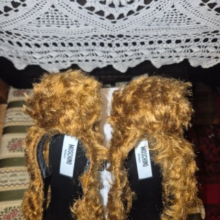 Scarpe Moschino marroni pelo