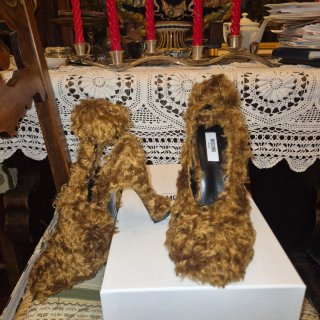 Scarpe Moschino marroni pelo