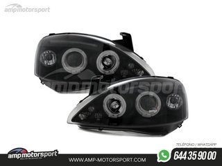 FAROS DELANTEROS OJOS DE ANGEL PARA OPEL CORSA C