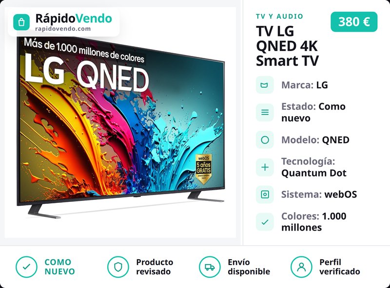 LG 65QNED85T6C 65" 4K QNED