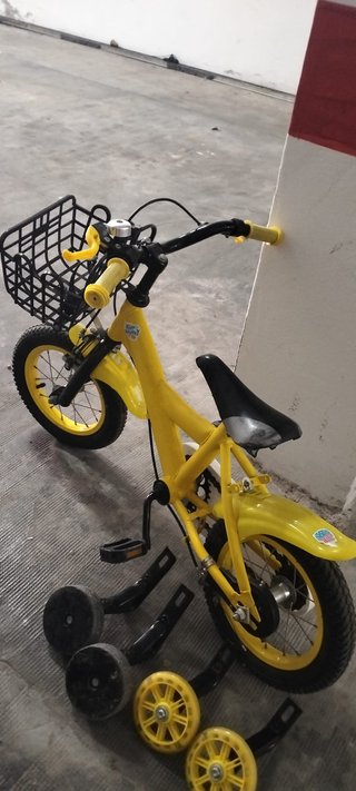 Bicicleta Infantil Amarilla 12"