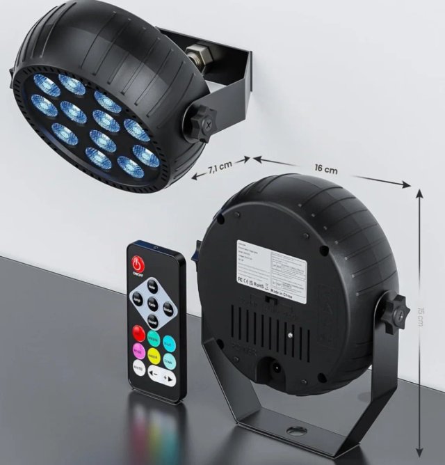 Foco Par LED RGB Disco Recargable Nuevo