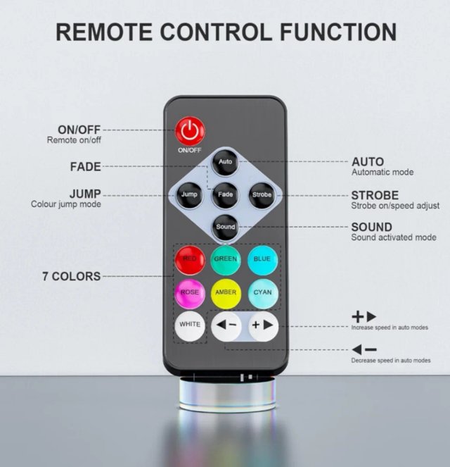 Foco Par LED RGB Disco Recargable Nuevo