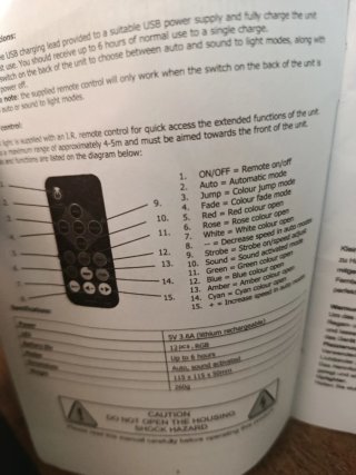 Foco Par LED RGB Disco Recargable Nuevo