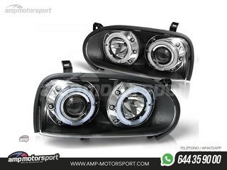 FAROS DELANTEROS OJOS DE ANGEL PARA VOLKSWAGEN GOLF MK3