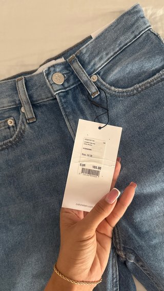 Pantaloni Calvin Klein Jeans Slim Blu Nuovi