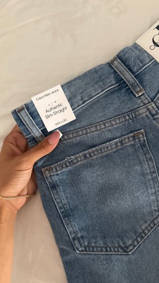 Pantaloni Calvin Klein Jeans Slim Blu Nuovi