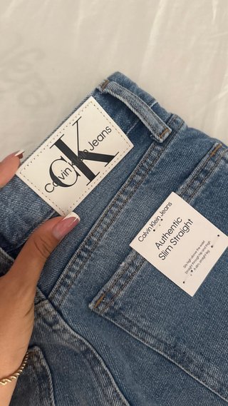 Pantaloni Calvin Klein Jeans Slim Blu Nuovi