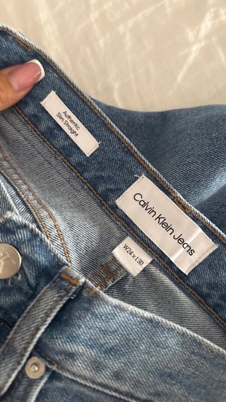 Pantaloni Calvin Klein Jeans Slim Blu Nuovi