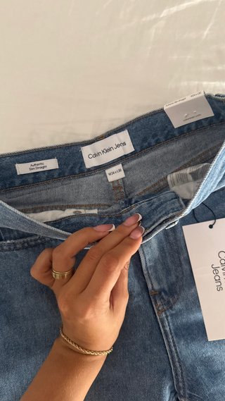 Pantaloni Calvin Klein Jeans Slim Blu Nuovi