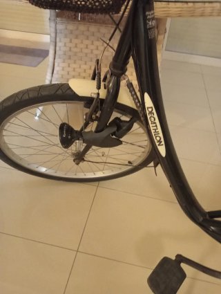 Bicicleta Paseo Decathlon Negra