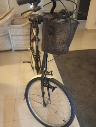 Bicicleta Paseo Decathlon Negra