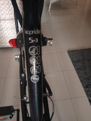 Bicicleta Paseo Decathlon Negra