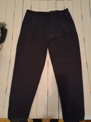 Poncho y Pantalón Negro/Blanco Talla Única