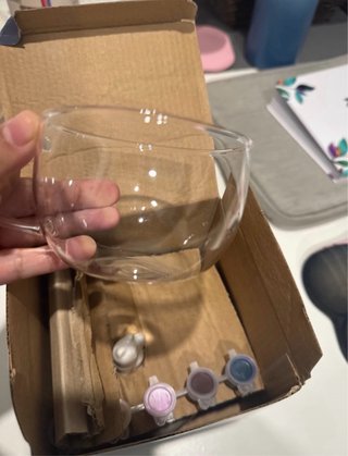 Tetera y taza para pintar