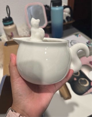 Tetera y taza para pintar