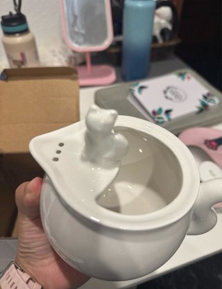 Tetera y taza para pintar