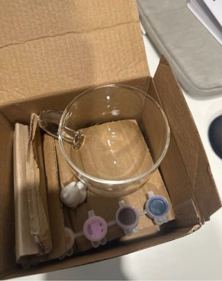 Tetera y taza para pintar