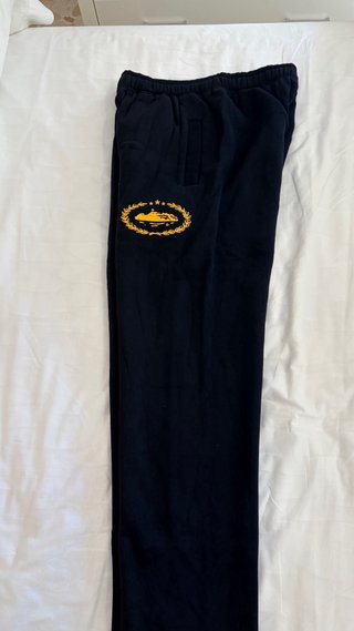 Pantalón chándal Corteiz Negro/Amarillo Talla M