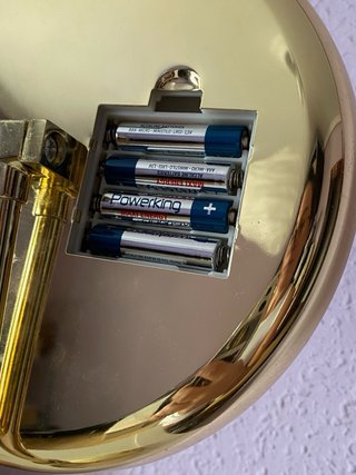 Espejo Maquillaje LED Táctil Sobremesa Dorado