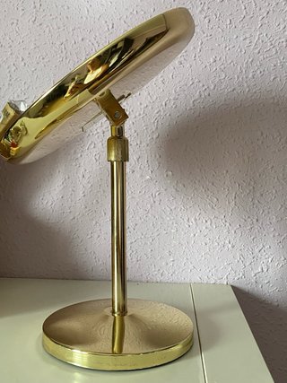 Espejo Maquillaje LED Táctil Sobremesa Dorado