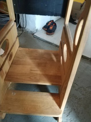 Plataforma para niños de madera
