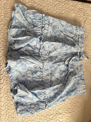 Falda short Zara celeste Talla M
