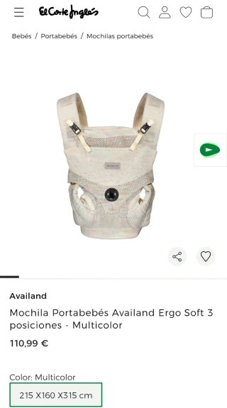 Portabebés Availand nuevo