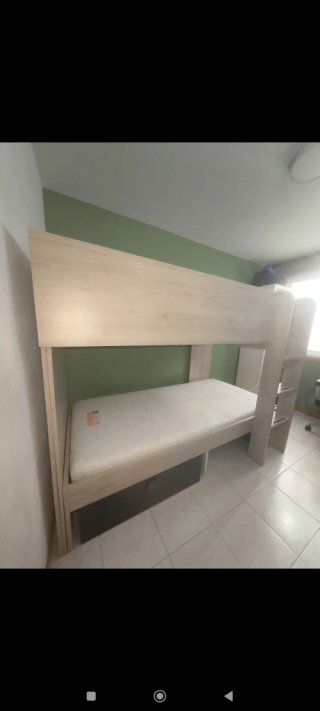 Cama Litera Infantil de madera clara