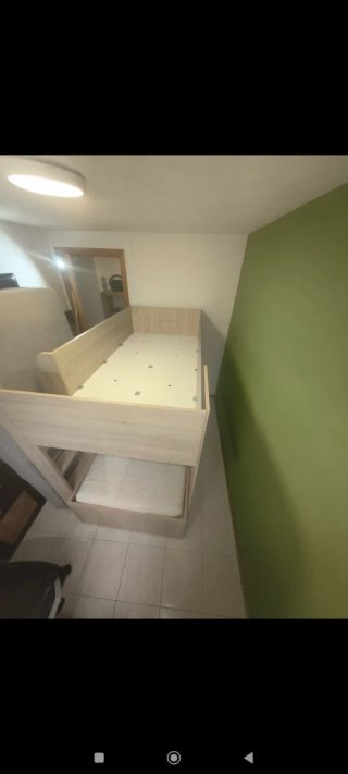 Cama Litera Infantil de madera clara