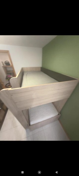 Cama Litera Infantil de madera clara