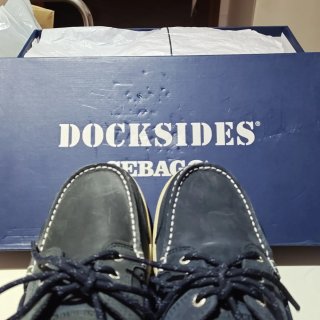 Scarpe Sebago Docksides Blu in pelle