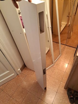 Vitrina de cristal y madera y mueble abajo