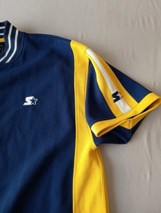 Camiseta Béisbol Starter Vintage Azul Amarillo