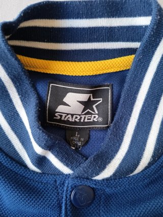 Camiseta Béisbol Starter Vintage Azul Amarillo