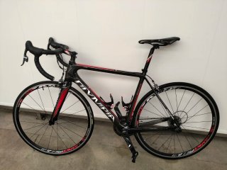 Bicicleta Olympia Carbono Negra/Roja